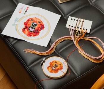 Dog Mini Cross Stitch Kit