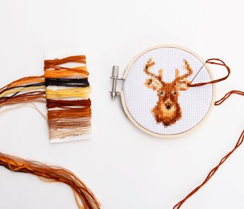 Deer Mini Cross Stitch Kit