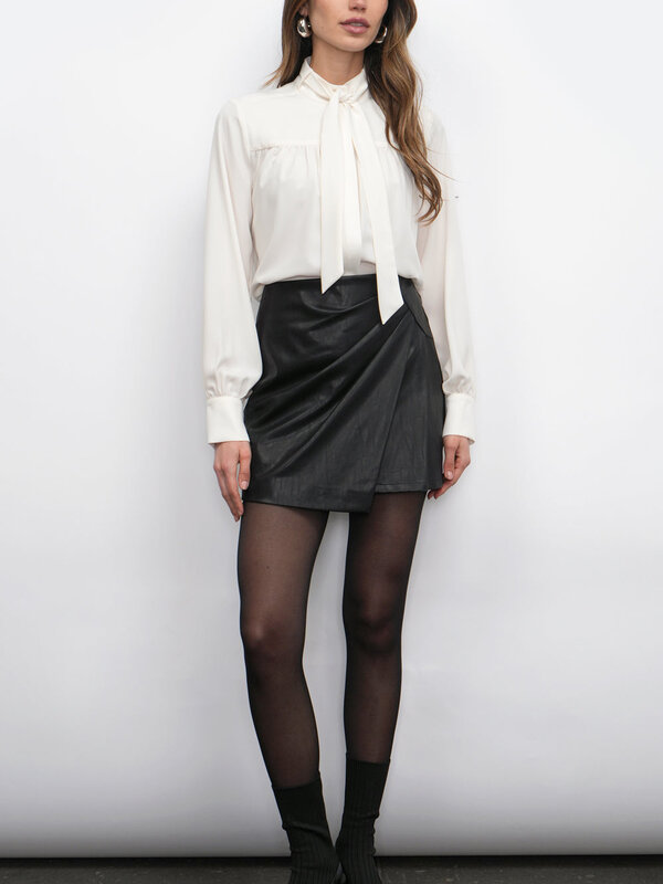Greylin Grace Wrap Vegan Leather Skort