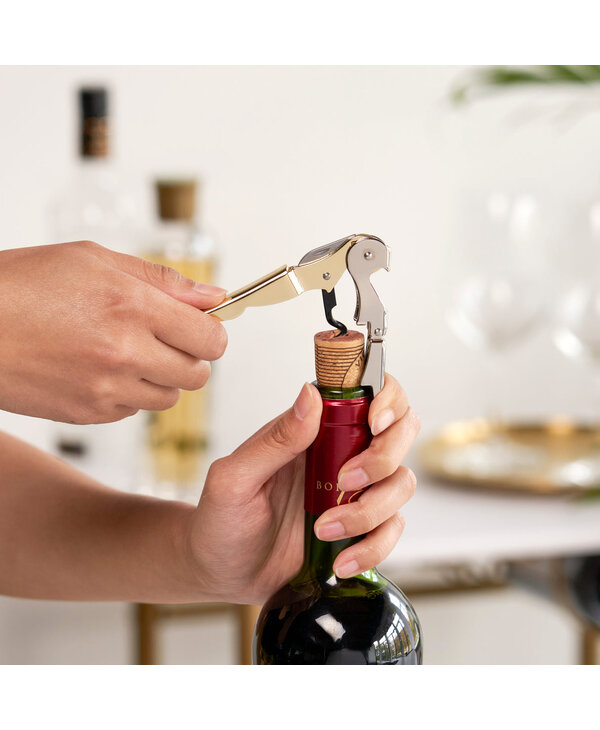 True Brands Truetap Waiter's Corkscrew in Gold
