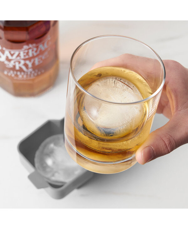 True Brands Neptune 2.25" Silicone Ice Sphere Mold in Gray