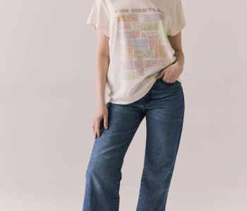 The Beatles Ticket Stub Collage Tee