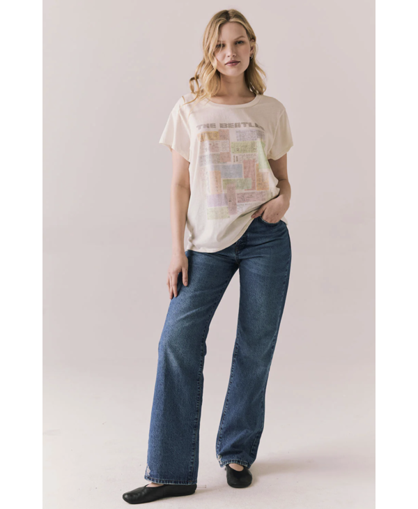 Chaser The Beatles Ticket Stub Collage Tee