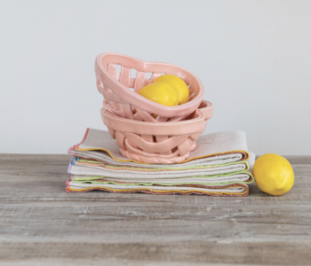 Heart Shaped Stoneware Fruit Dish