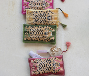 Cotton Voile Tiger Pouch