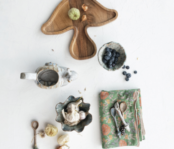 Mushroom Stoneware Spoon