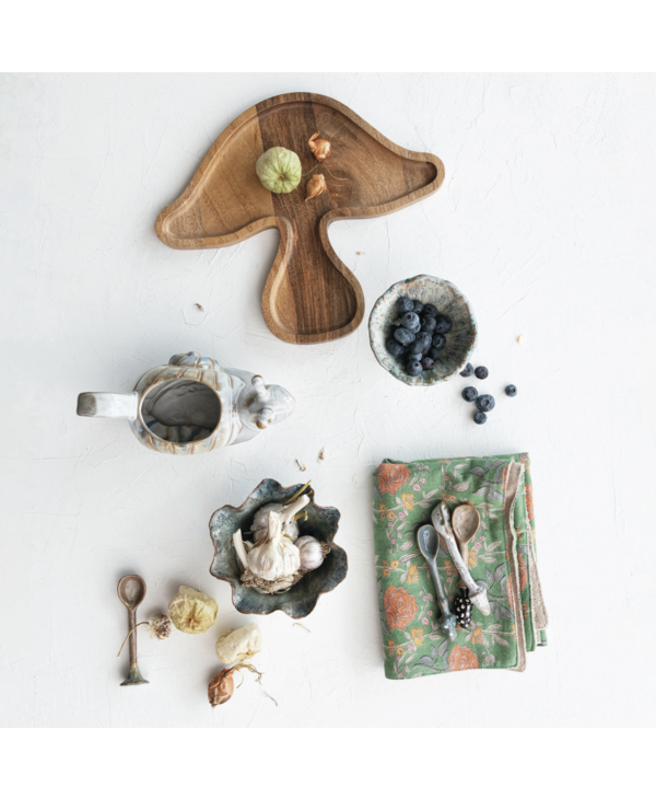 CREATIVE CO-OP Mushroom Stoneware Spoon