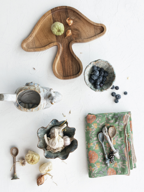 CREATIVE CO-OP Mushroom Stoneware Spoon