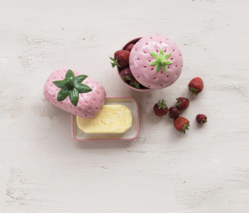 Strawberry Ceramic Jar