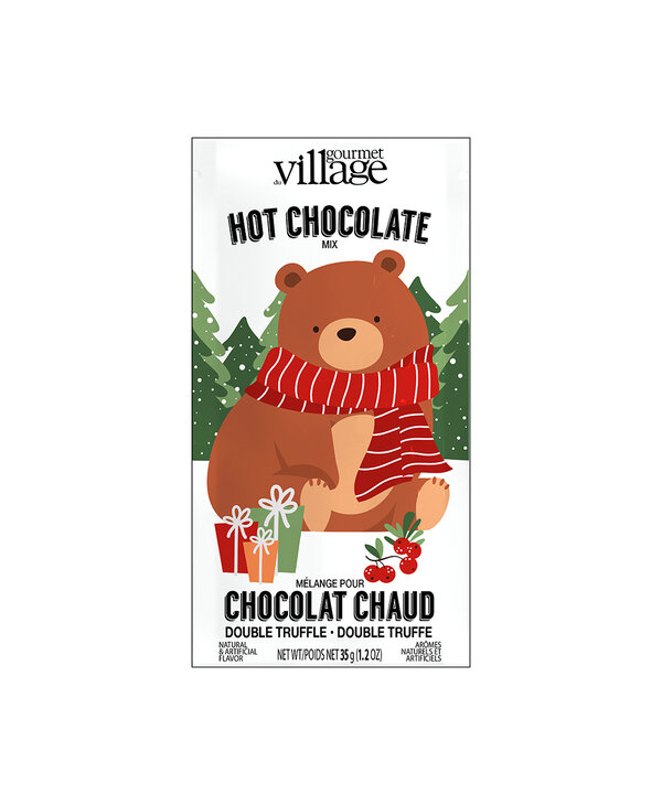 GOURMET VILLAGE Mini Hot Chocolate Festive Bear