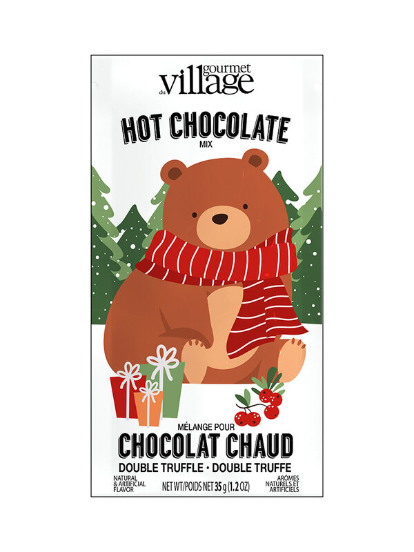 GOURMET VILLAGE Mini Hot Chocolate Festive Bear