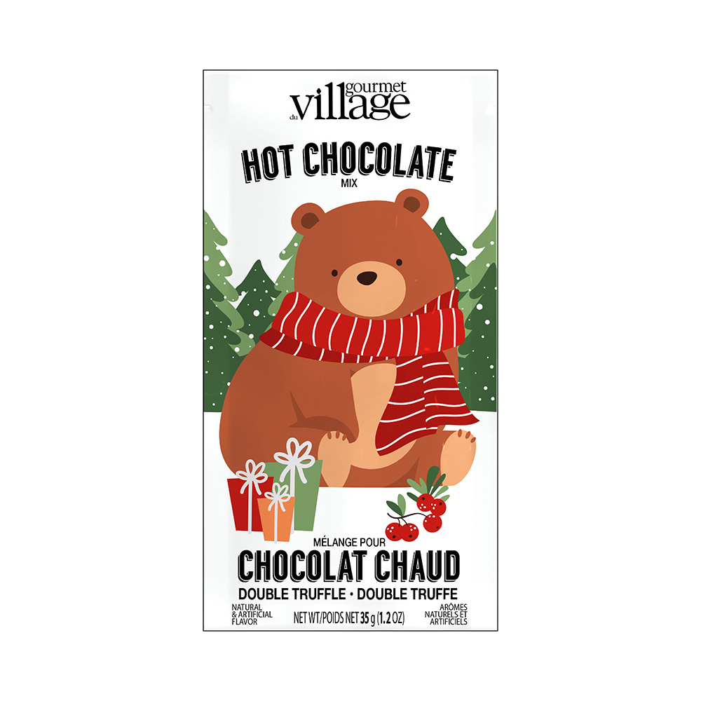 GOURMET VILLAGE Mini Hot Chocolate Festive Bear