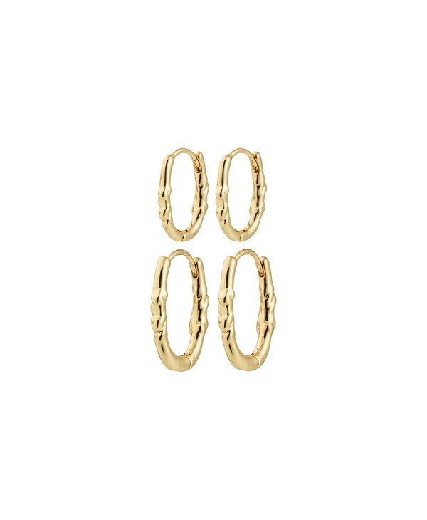 Pilgrim SENSE Hoop Earrings, 2-in-1