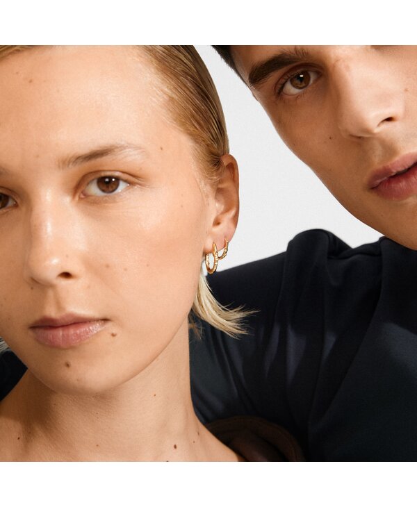 Pilgrim SENSE Hoop Earrings, 2-in-1