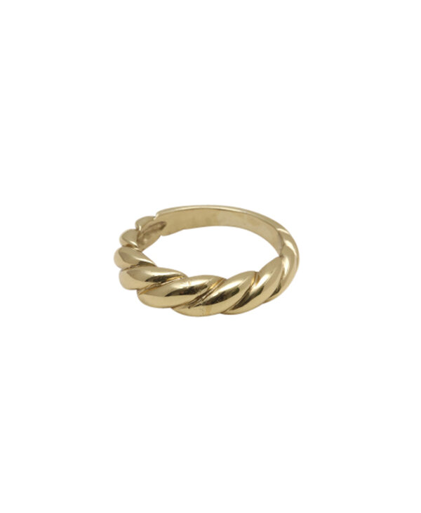 BAMBU CROISSANT Gold Ring