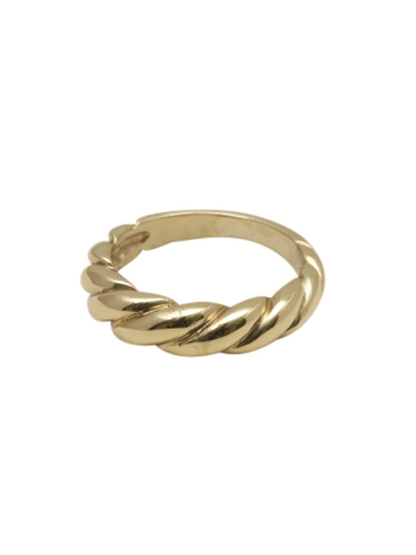 BAMBU CROISSANT Gold Ring