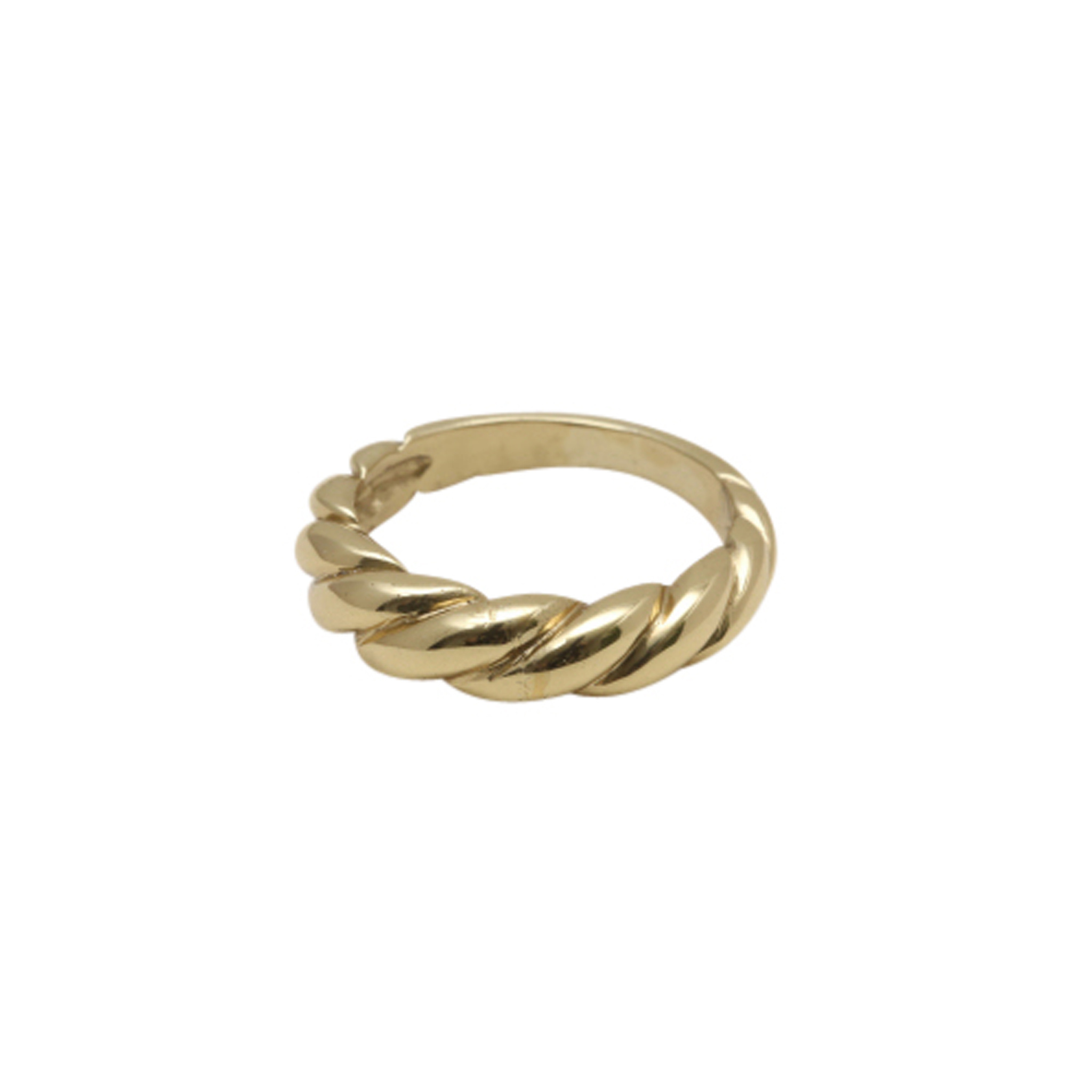 BAMBU CROISSANT Gold Ring