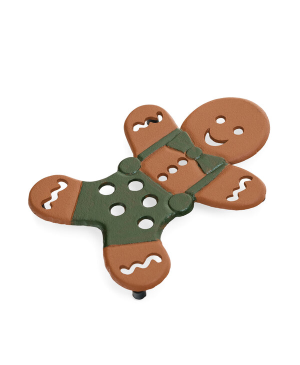 ADV Pine Centre Gingerbread Cast Iron Trivet