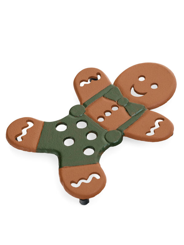 ADV Pine Centre Gingerbread Cast Iron Trivet