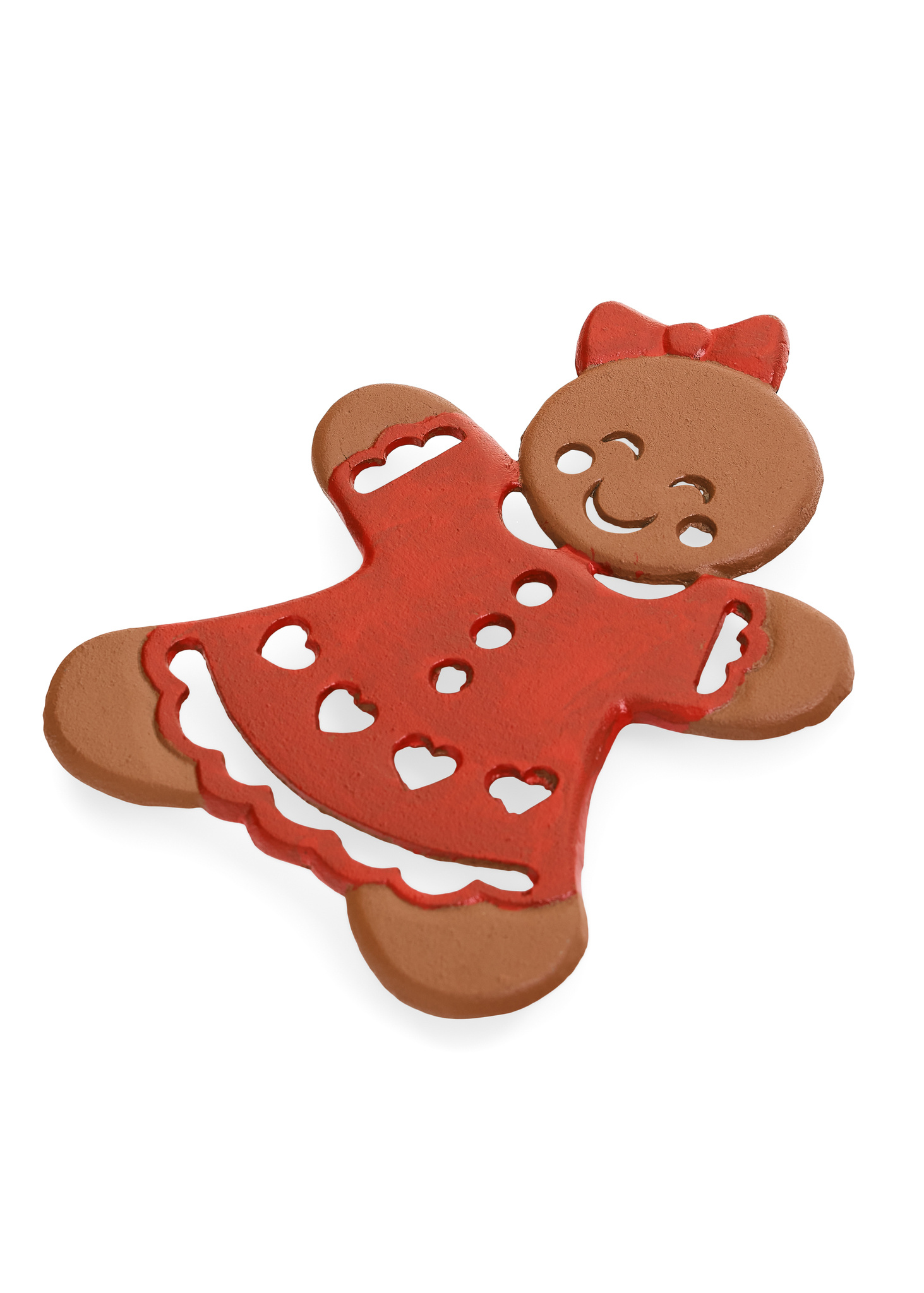 ADV Pine Centre Gingerbread Cast Iron Trivet