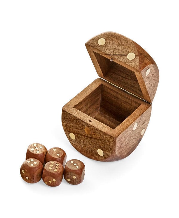 ADV Pine Centre Dice in Decor Holder
