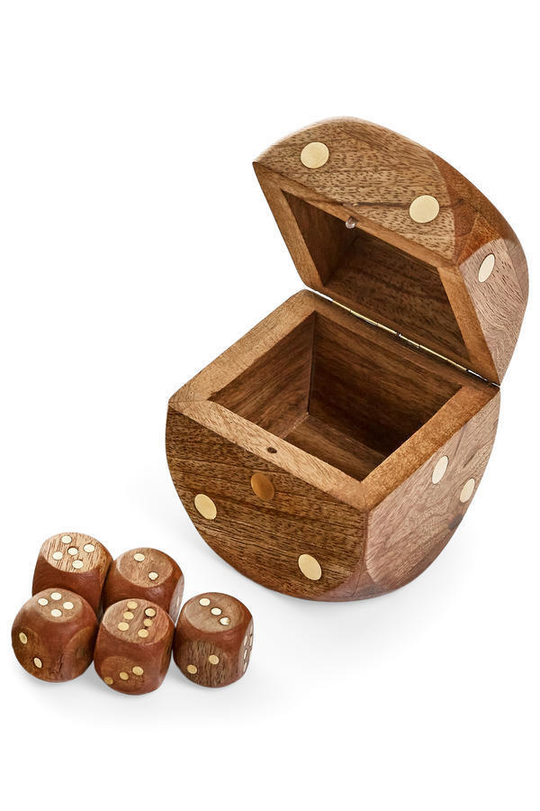 ADV Pine Centre Dice in Decor Holder