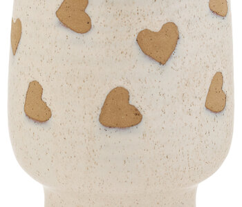 Heart Stoneware Planter