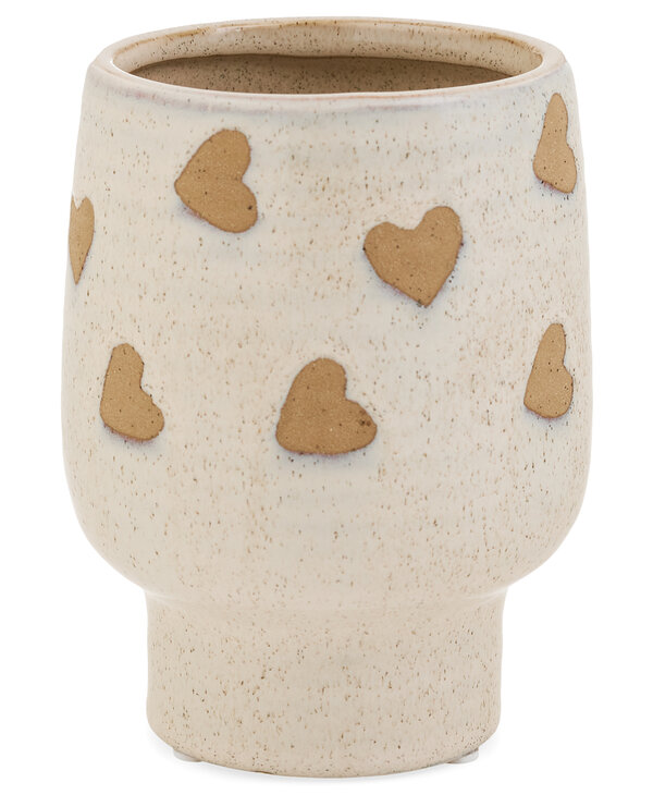 ADV Pine Centre Heart Stoneware Planter