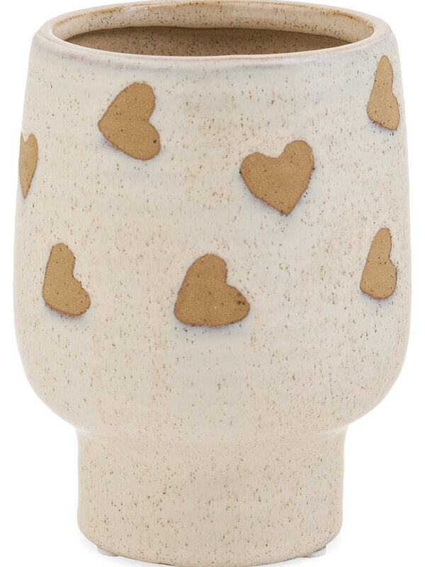 ADV Pine Centre Heart Stoneware Planter