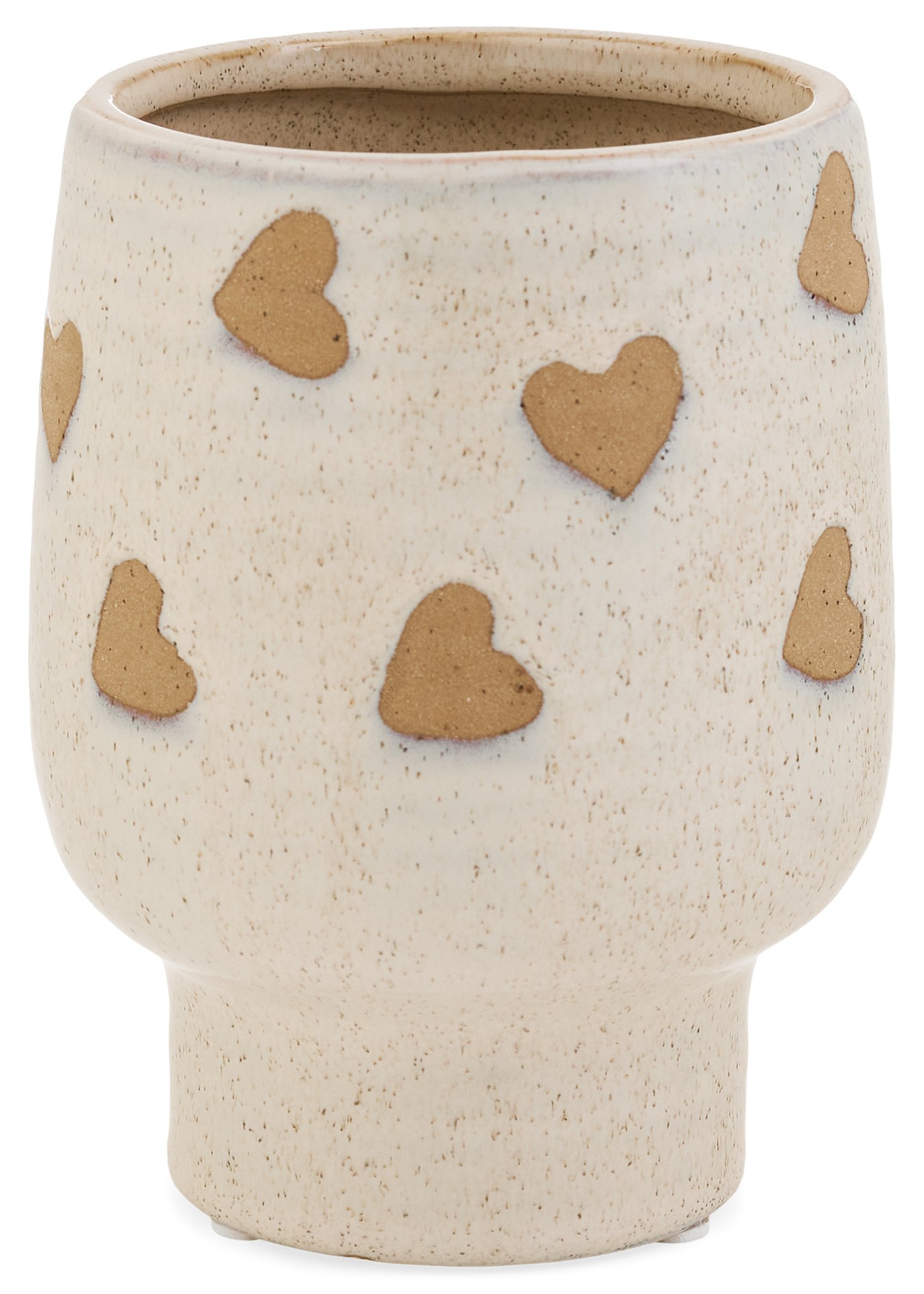 ADV Pine Centre Heart Stoneware Planter