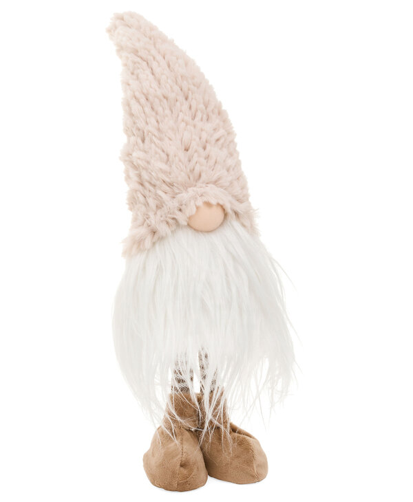 ADV Pine Centre Standing Gnome, Beige