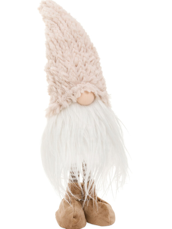 ADV Pine Centre Standing Gnome, Beige