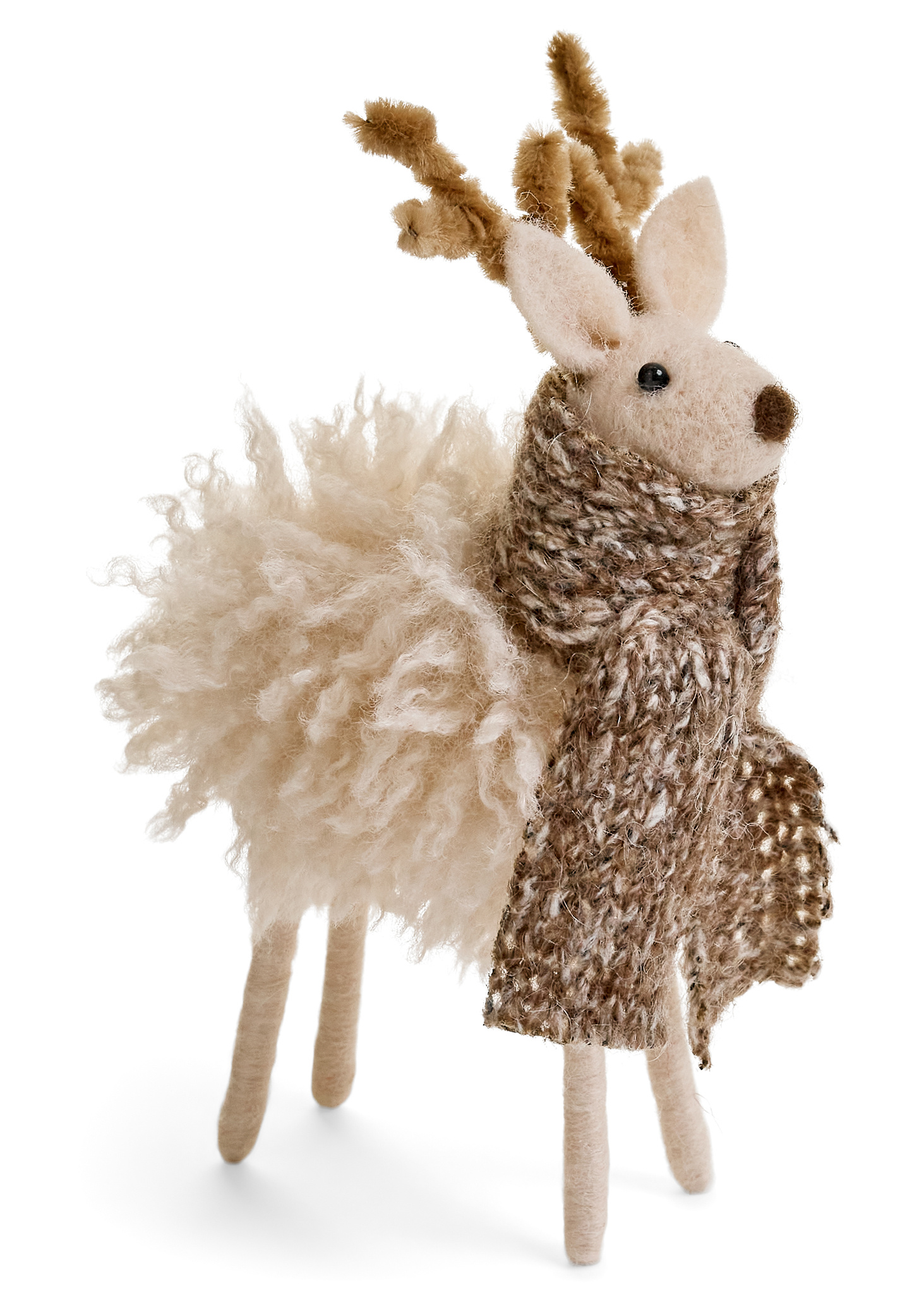 ADV Pine Centre Decor Deer w/Scarf