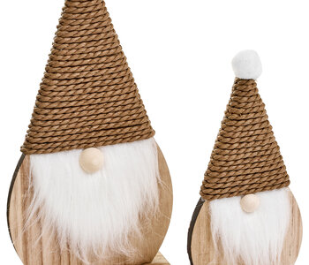 Santa  Felt/Plywood, Brown