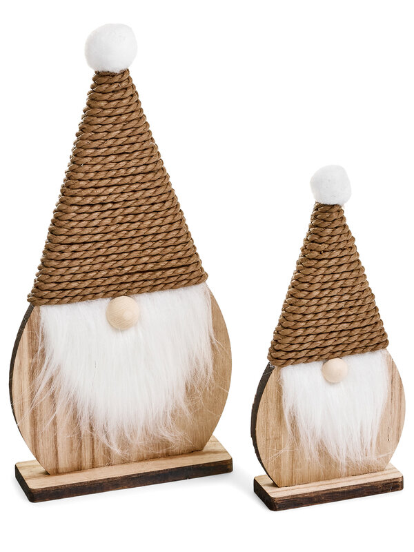 ADV Pine Centre Santa  Felt/Plywood, Brown