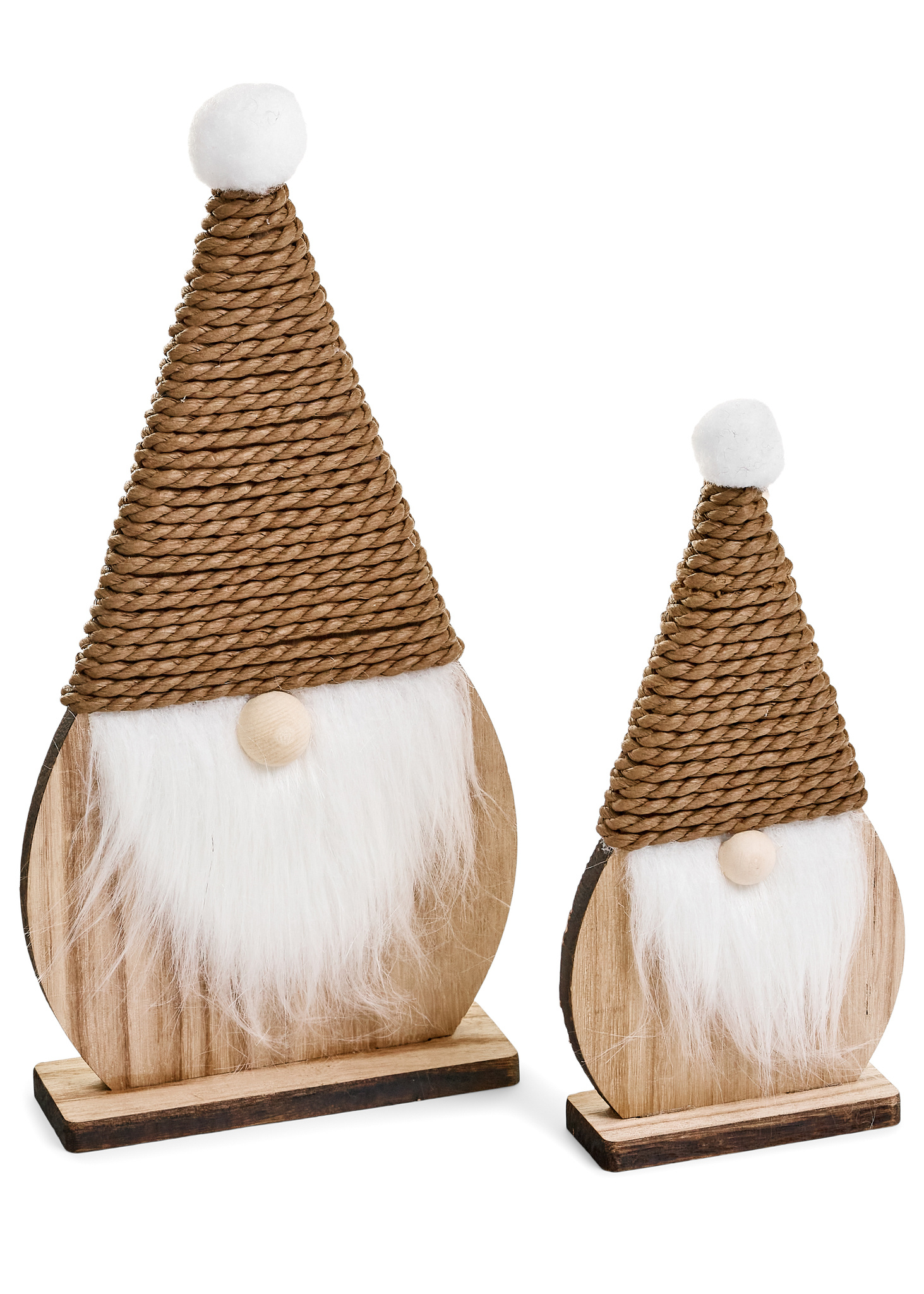 ADV Pine Centre Santa  Felt/Plywood, Brown