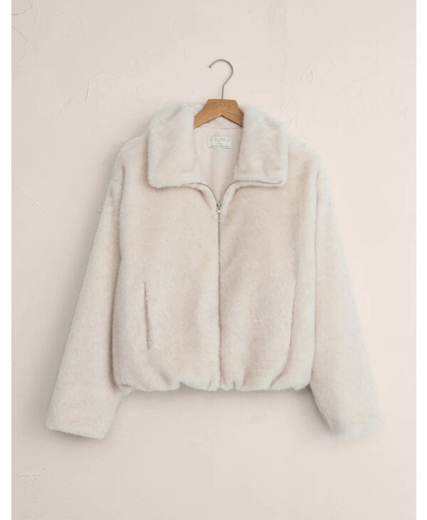 Z Supply Amethyst Faux Fur Jacket
