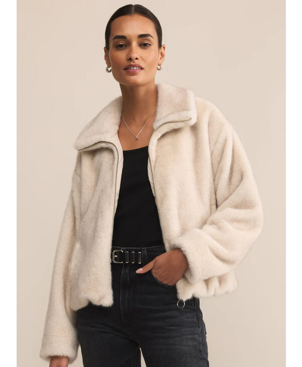 Z Supply Amethyst Faux Fur Jacket