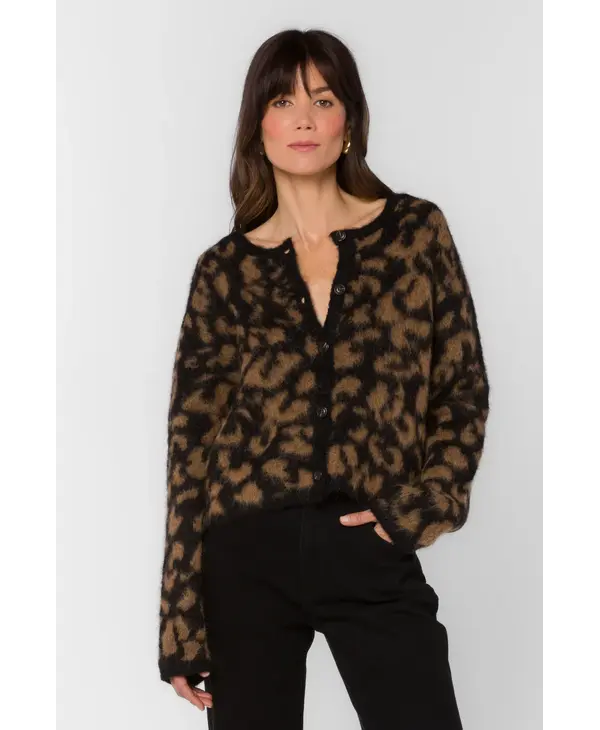 Velvet Heart Banksy Cheetah Cardigan