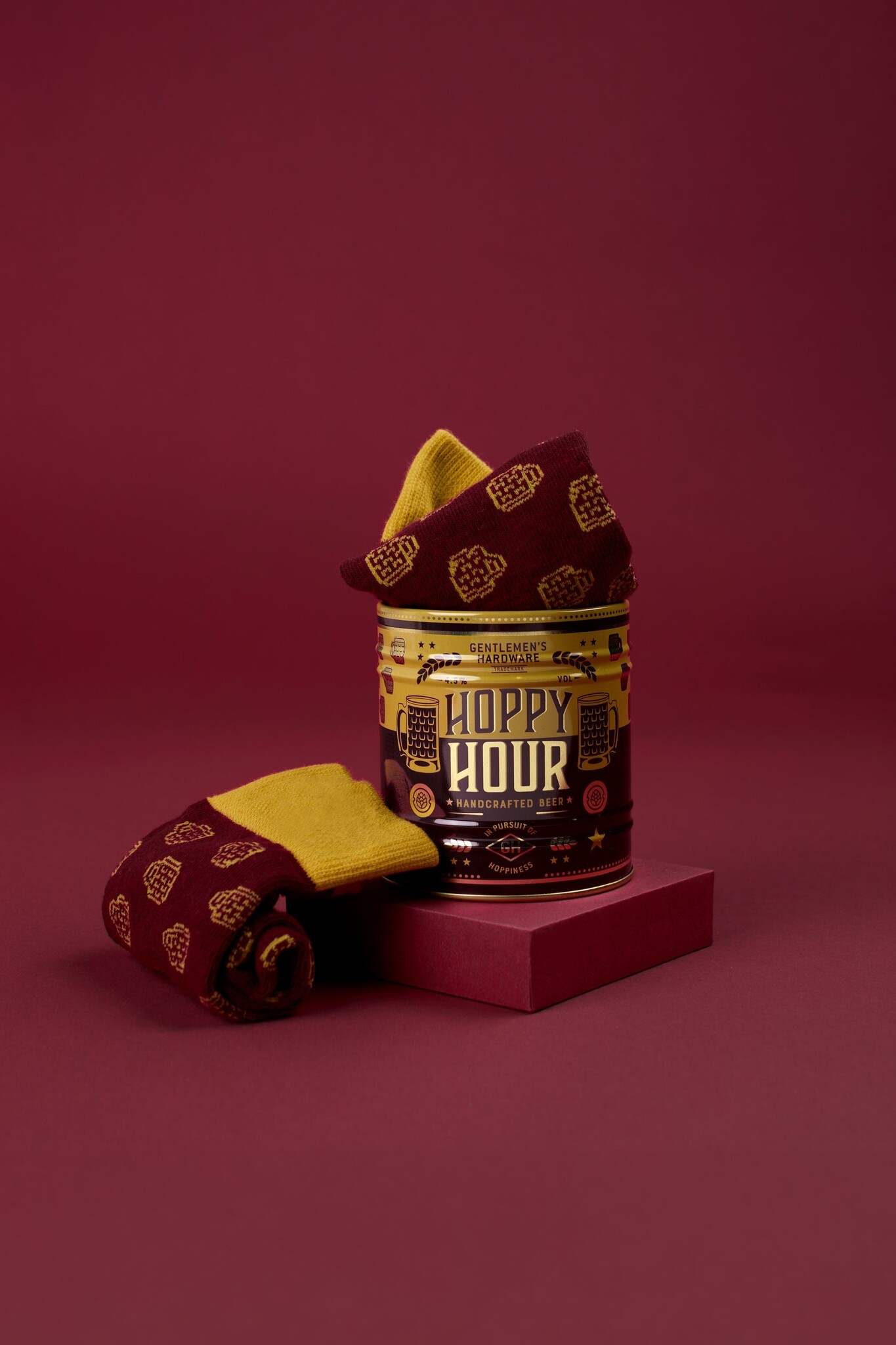 Gentleman's Hardware Socks in a Can