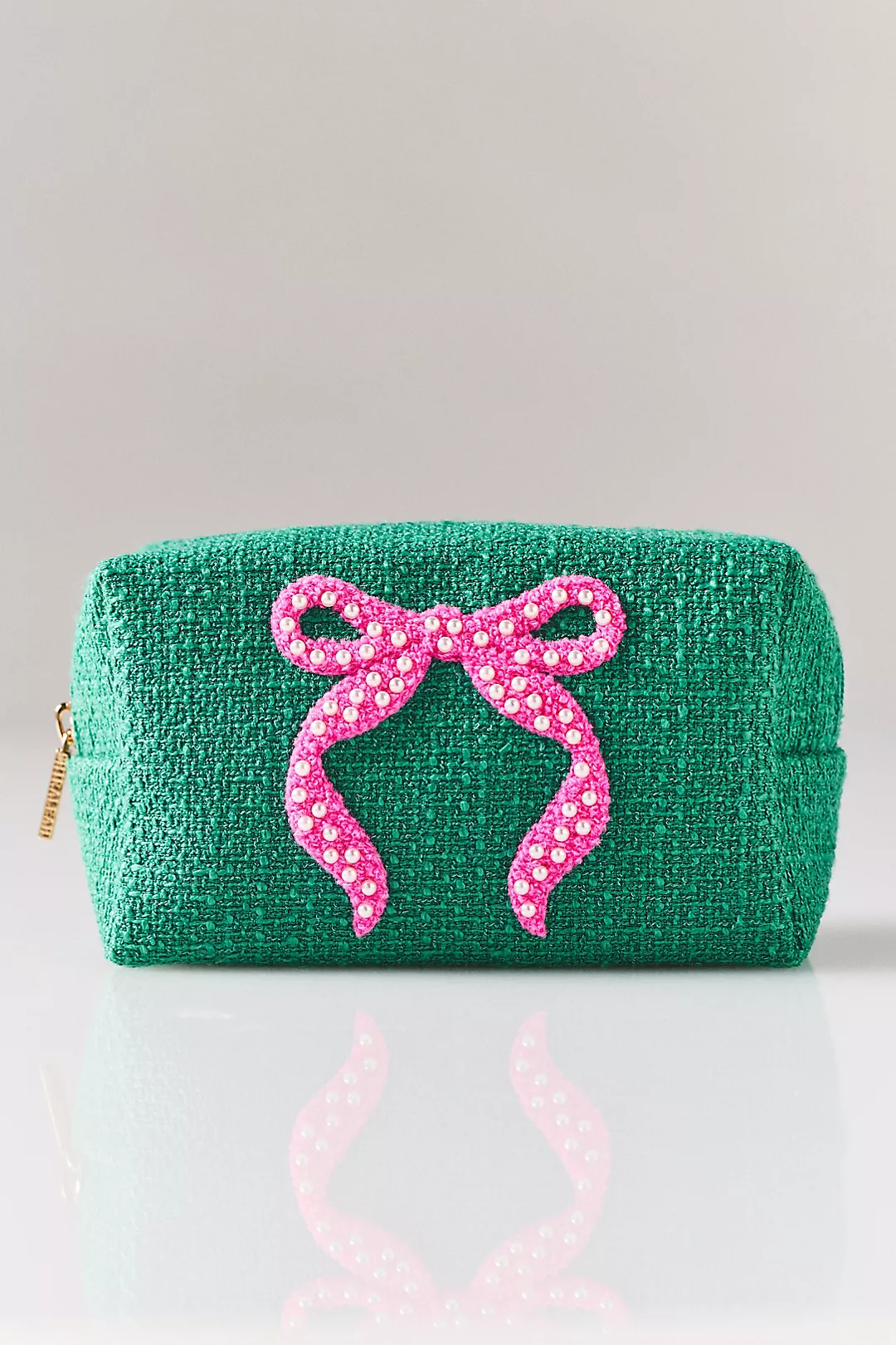 Shiraleah Mara Bow Zip Pouch, Green