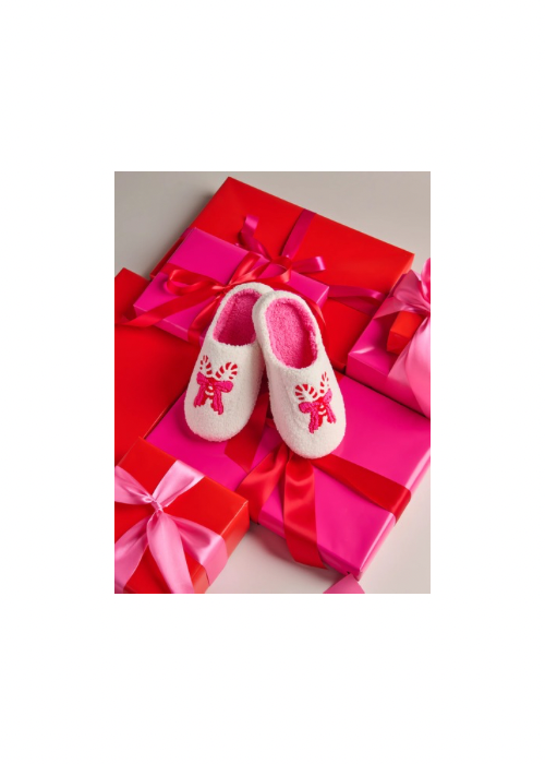 Shiraleah Candy Cane Slippers