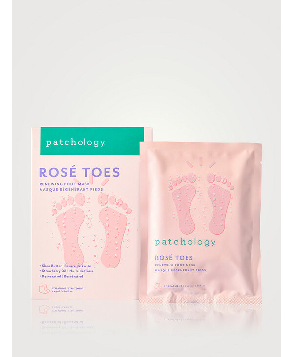 Patchology Rose Toes Foot Mask, 2pk
