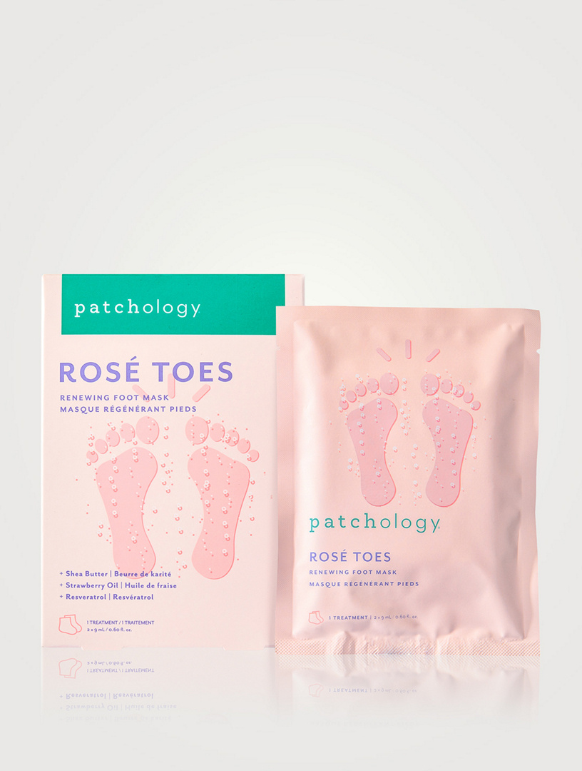 Patchology Rose Toes Foot Mask, 2pk