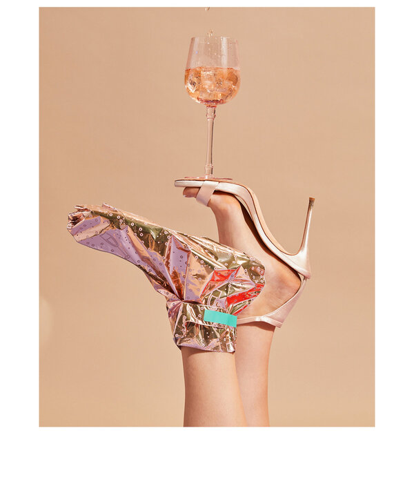 Patchology Rose Toes Foot Mask, 2pk