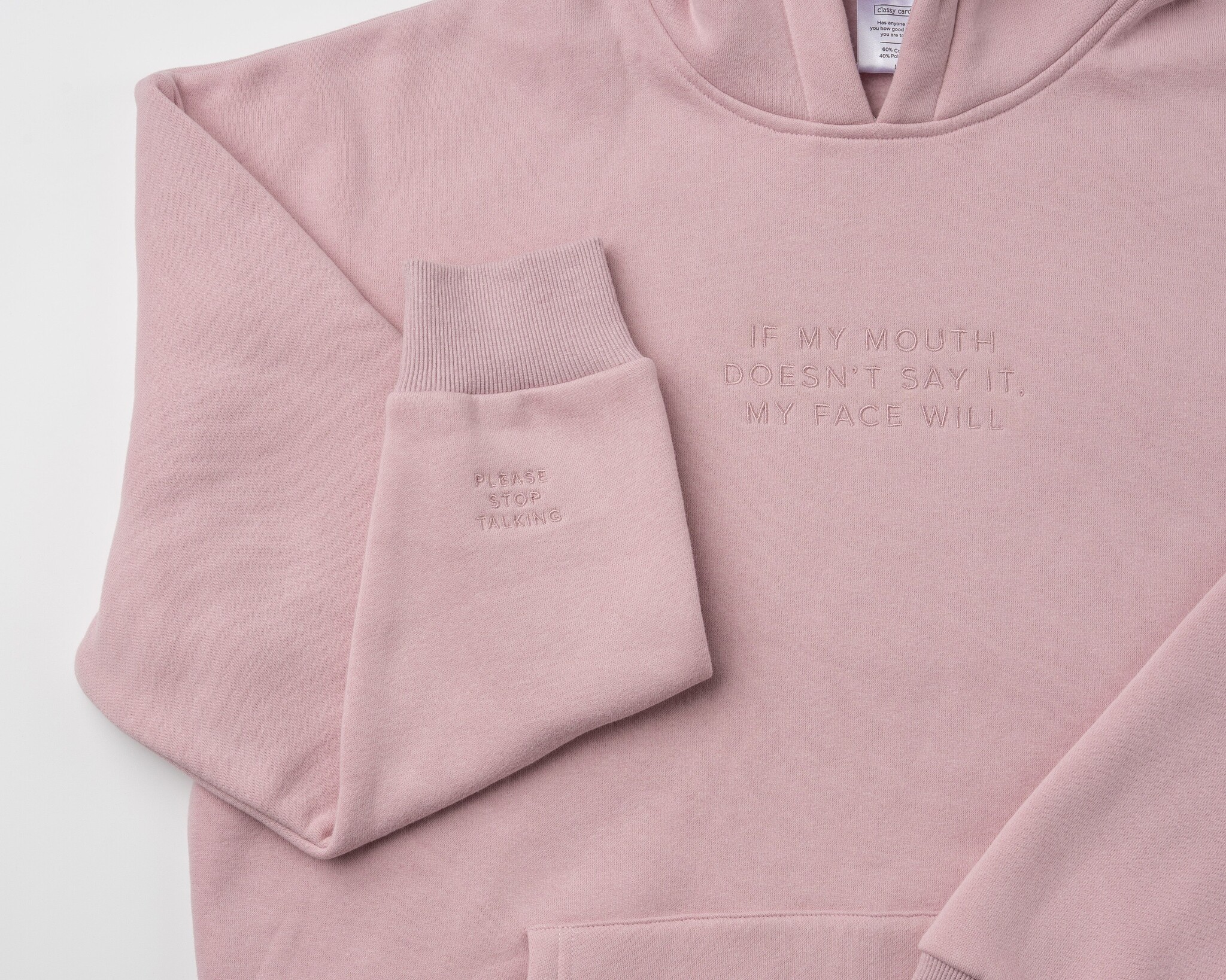 Classy Cards Mouth Says Hoodie