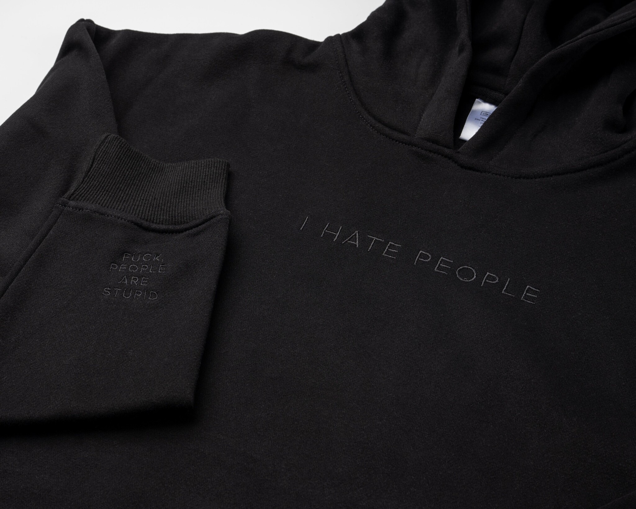 Classy Cards I Hate People Hoodie