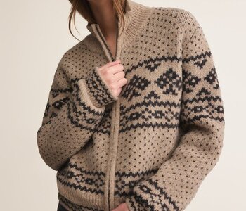 Bismarck Zip Cardigan