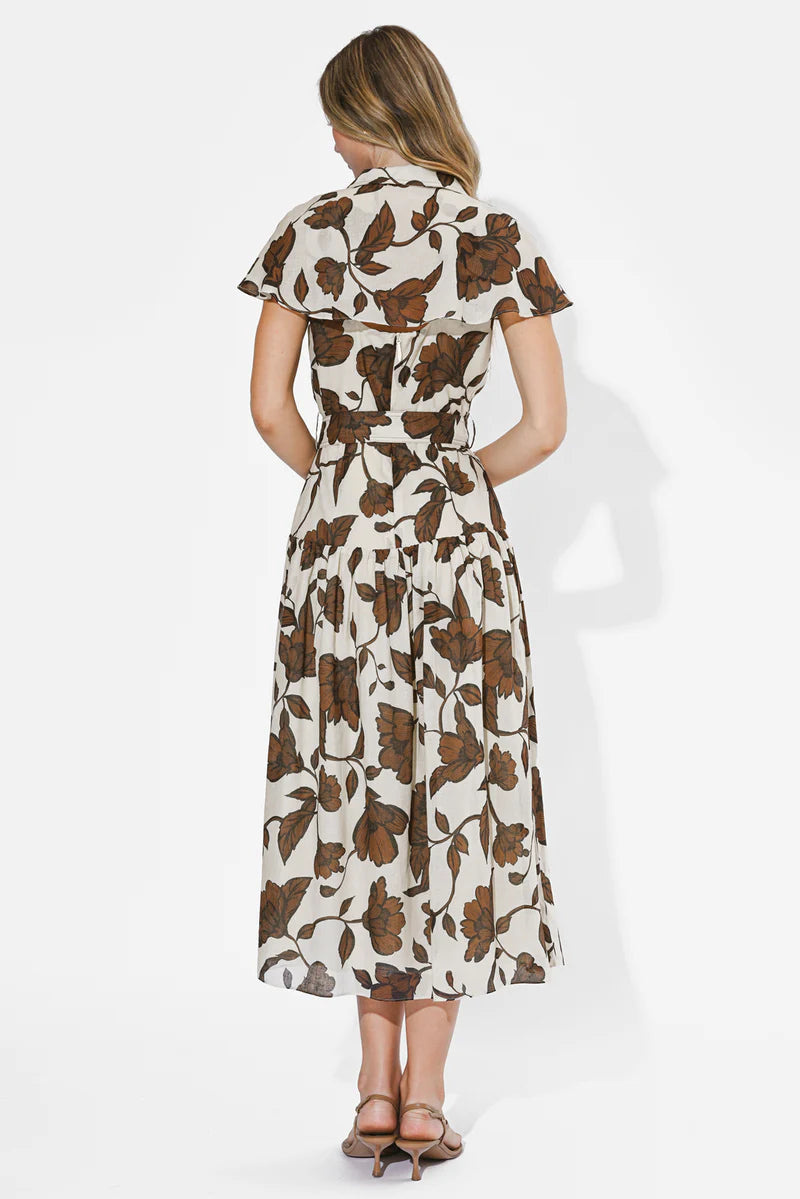 adelyn rae Taylor Flowy Wrap Midi Dress