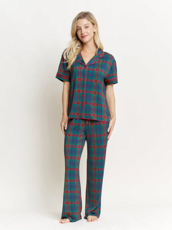 Honeydew Intimates All American Short Sleeve Dreamspell Plaid